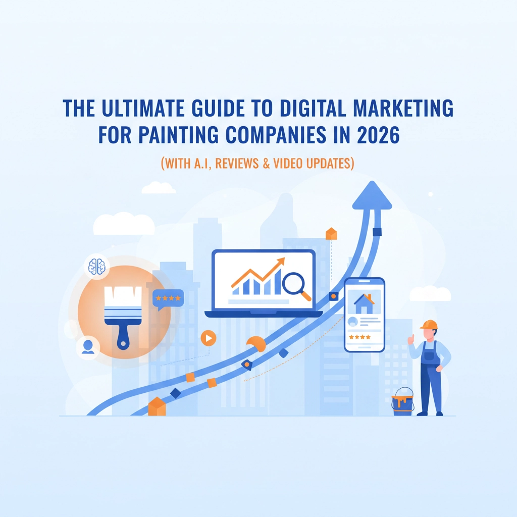 The Ultimate Guide to Digital Marketing for Painting Companies in 2026 (With A.I., Reviews & Video Updates)
