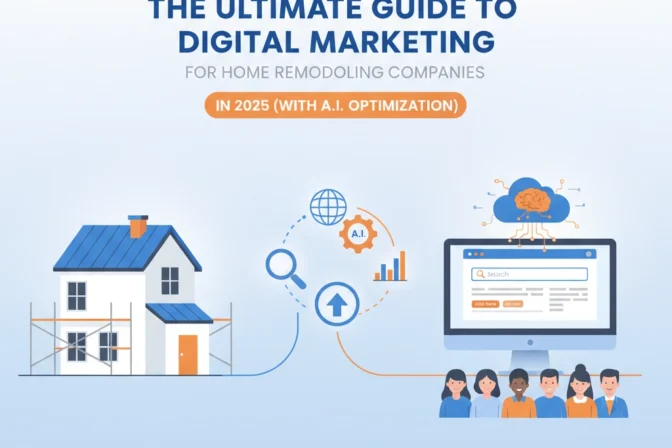 The Ultimate Guide to Digital Marketing for Home Remodeling Companies in 2026 (With A.I. Optimization).