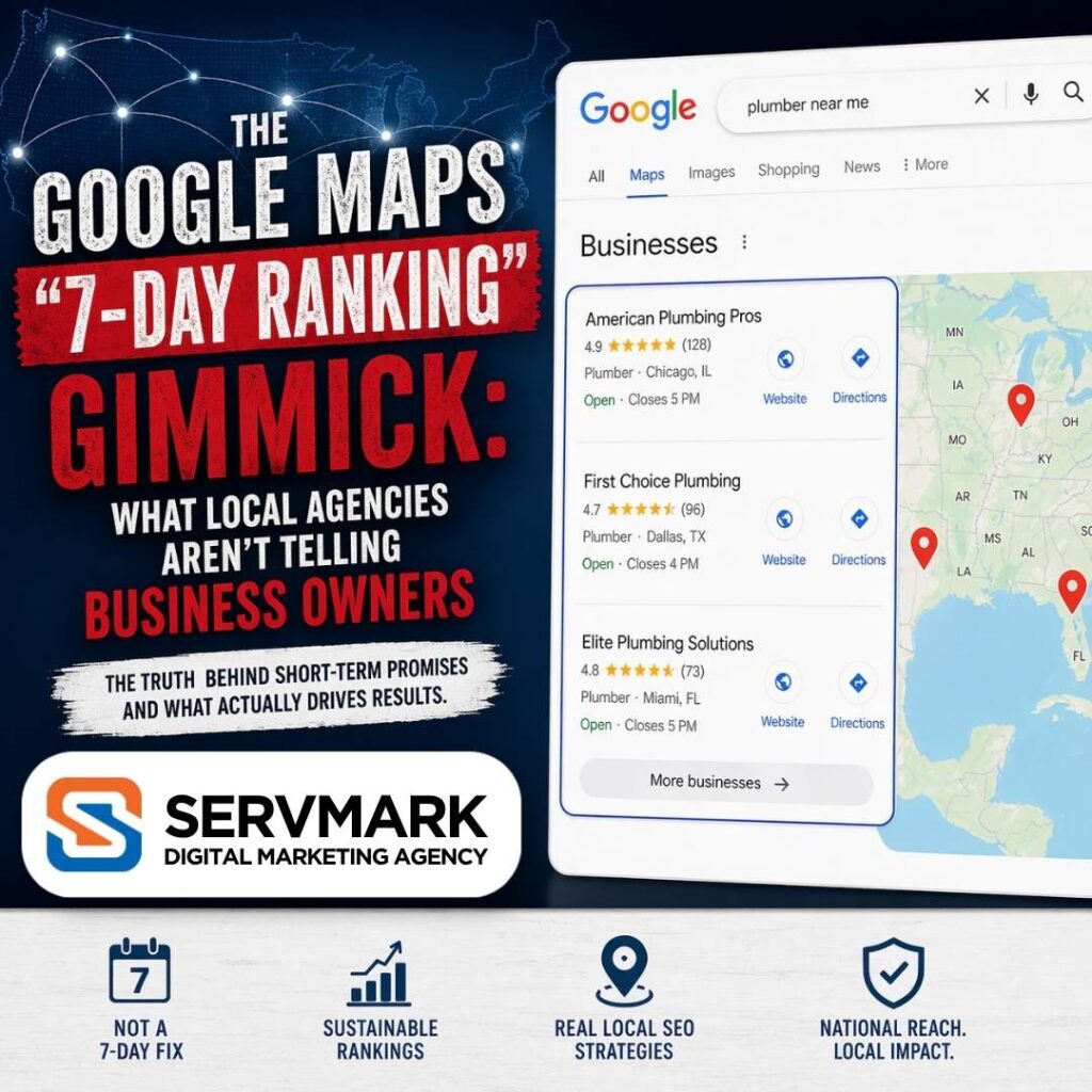 7 Day Google Maps Ranking Plan - ServMark Digital